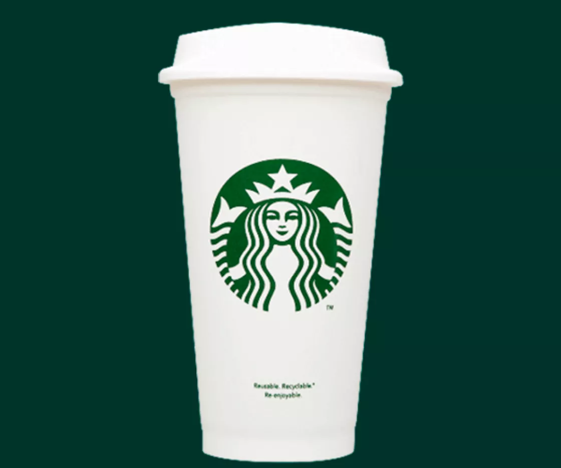 Merchandising Starbucks vaso reutilizable