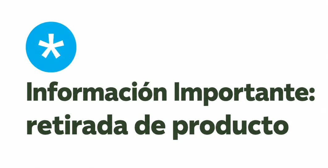 Mensaje de altera: información importante: retirada de producto